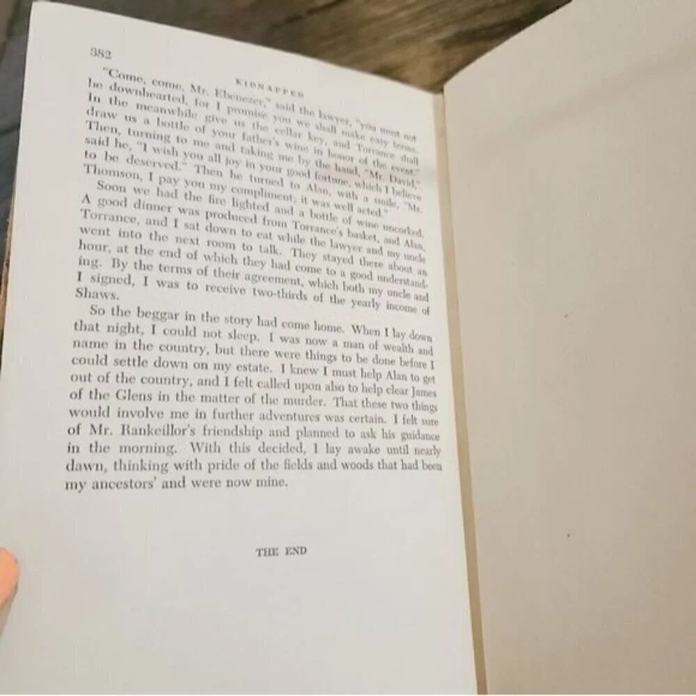 Vintage 1940s Kidnapped by Sir Walter Scott Hardcover Historical Romance Book
